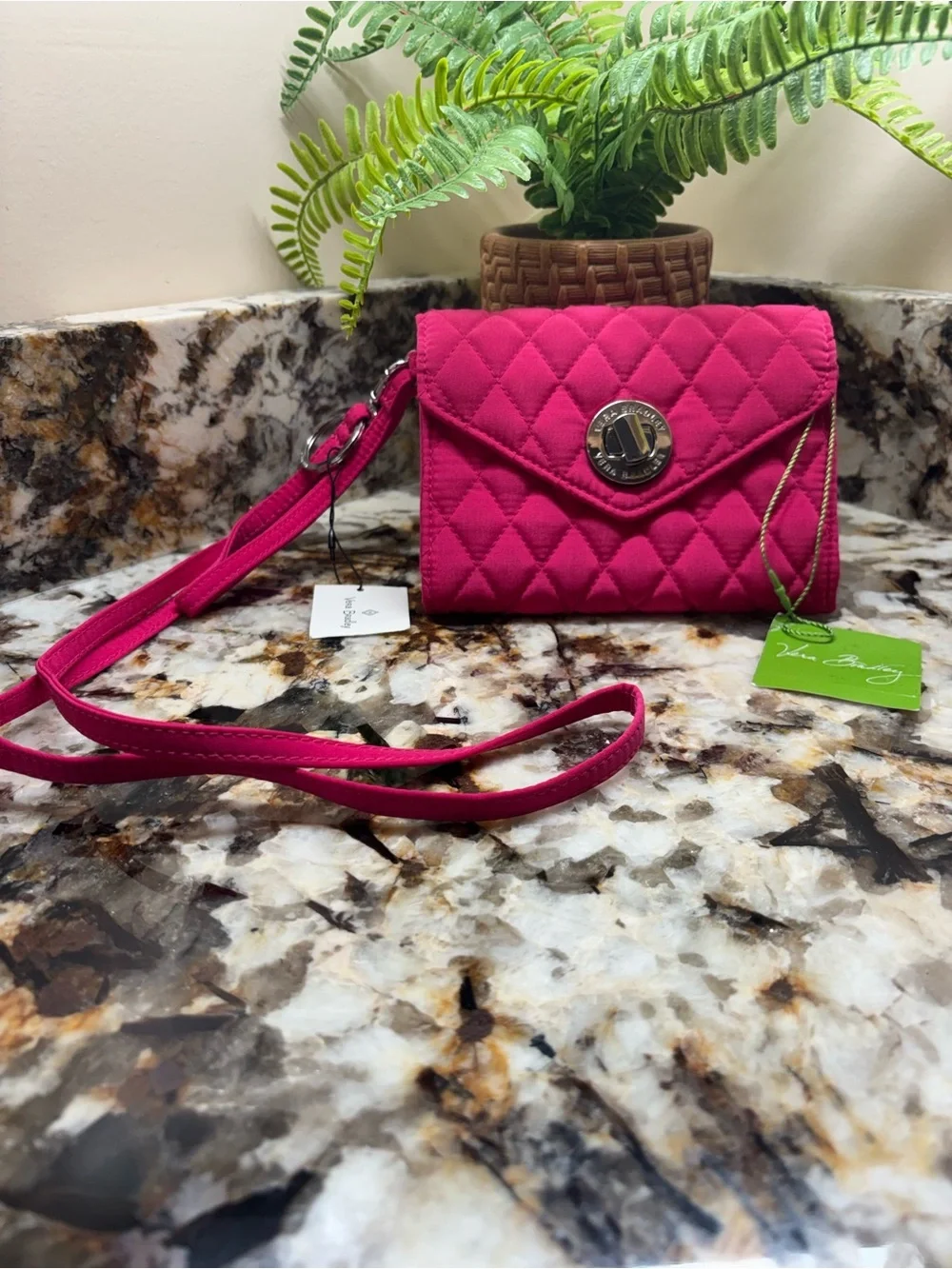 Vera Bradley compact quilted